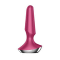 Satisfyer Plug-ilicious 2 Berry, a rechargeable plug vibrator with rounded tip for targeted stimulation.