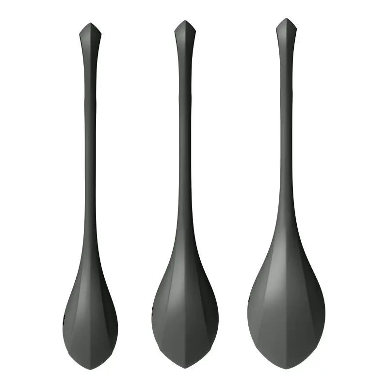 Satisfyer Yoni Power Balls 2 Black 3 Pc Set Satisfyer Discreet Intimate Essentials.