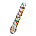 Sexus Glass Dildo Tropicana 19.5cm Sexus Glass Discreet Intimate Essentials.