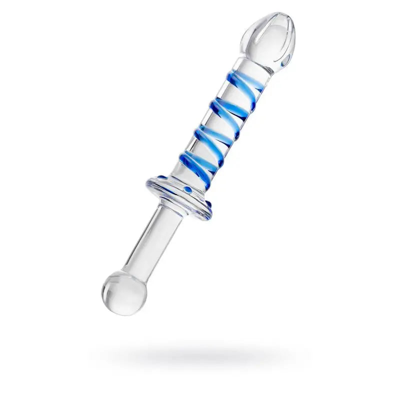 Sexus Glass Dildo Probe w Handle 23cm Sexus Glass Discreet Intimate Essentials.