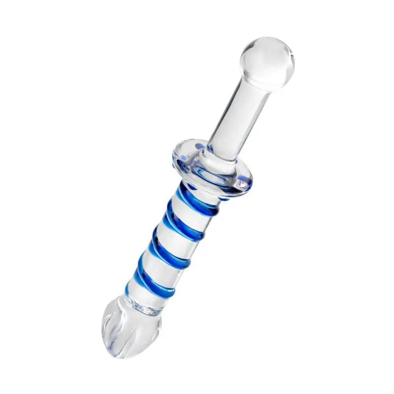 Sexus Glass Dildo Probe w Handle 23cm Sexus Glass Discreet Intimate Essentials.