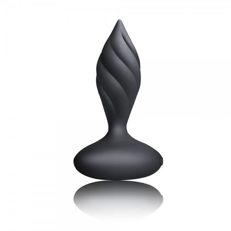 Petite vibrating butt plug in black, elegantly designed for a comfortable and pleasurable anal play experience.