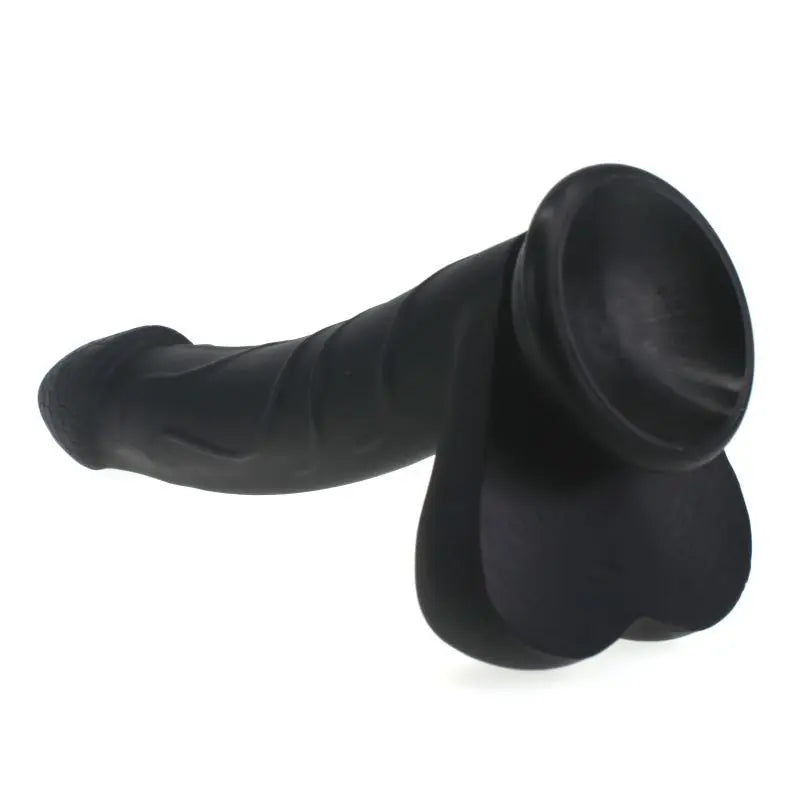 Realistic Cock w Balls Black X-MEN Discreet Intimate Essentials.