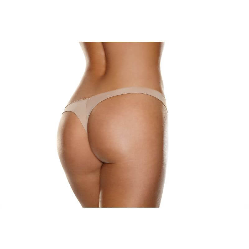 Invisible Thong Black from intimate essentials for her, tagless, laser cut microfiber for no panty lines.