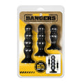 Bangers Silicone Ass Training Kit 3 Pc includes silicone anal training kit with weighted inner balls for enhanced sensations.