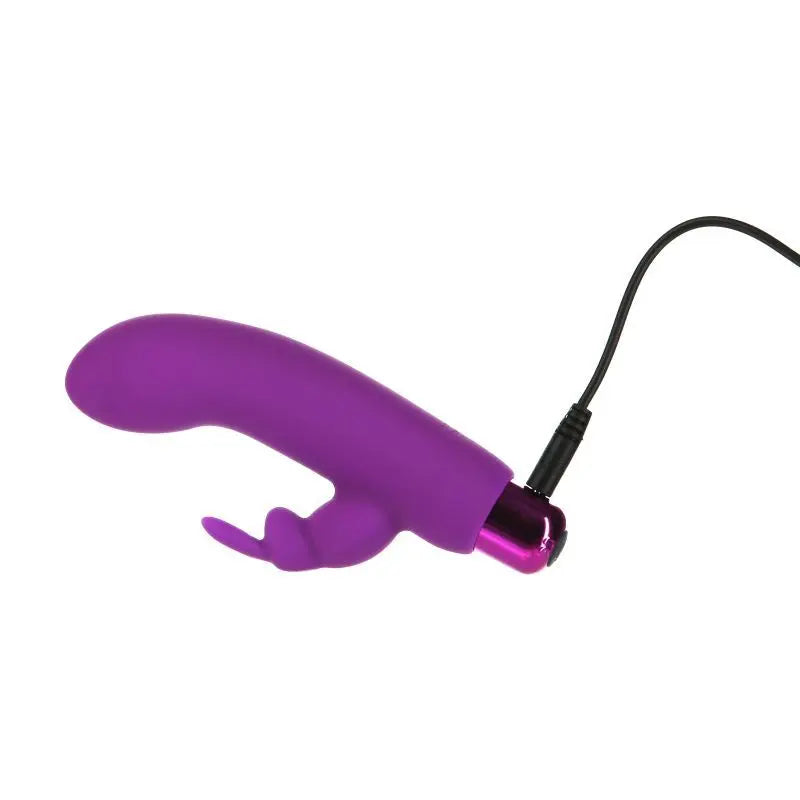 Affordable quality Alices Bunny Rechargeable Bullet w Rabbit Sleeve Purple  from PowerBullet by Discreet Intimate Essentials with Discreet Delivery 