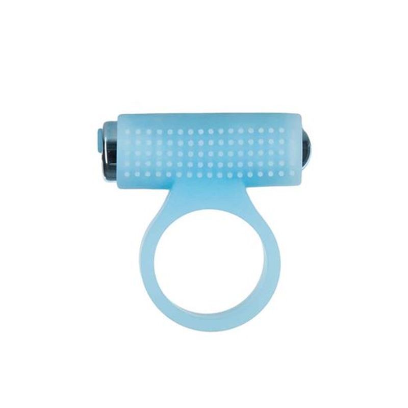 Power Bullet Cosmic Cock Ring w Bullet Glow in the Dark for enhanced pleasure and clitoral stimulation.