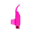 Power Bullet rechargeable teasing tongue vibrator in vibrant pink, featuring a flexible teasing tongue design.