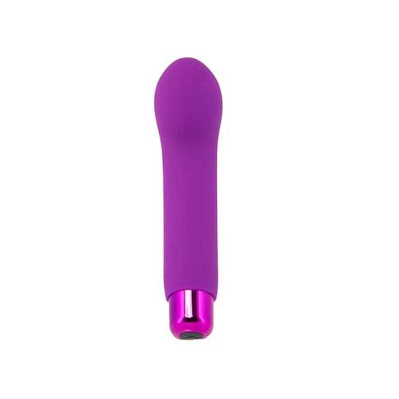 Power Bullet Sara’s Spot vibrator in purple with removable silicone sleeve, perfect G-spot vibrator with advanced vibration functions.
