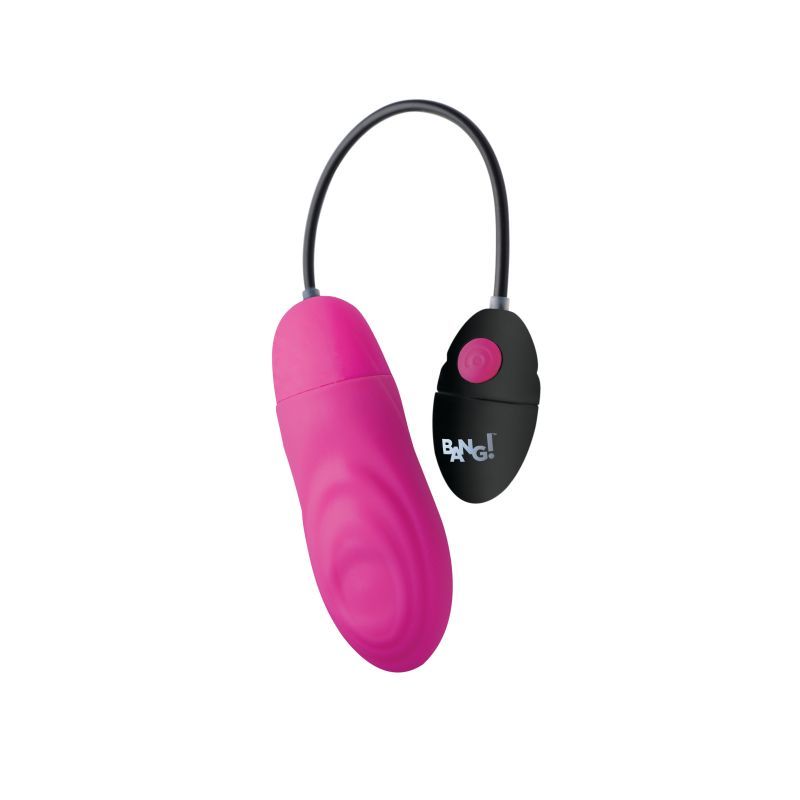 7X Pulsing Rechargeable Bullet Pink, premium silicone rechargeable bullet vibrator with remote control.