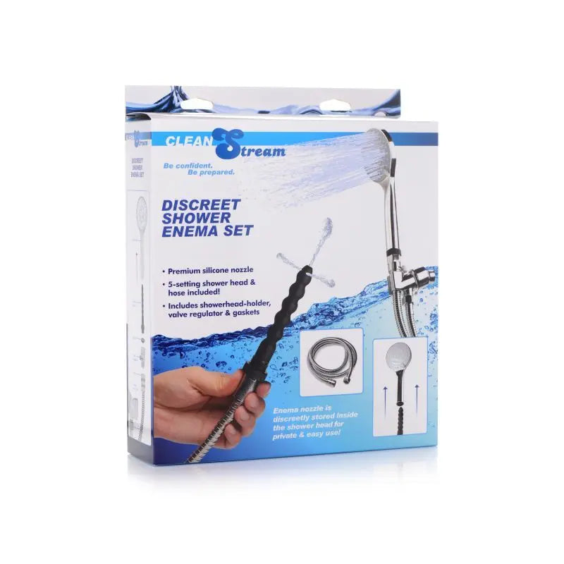 Discreet Shower Enema Set CleanStream Discreet Intimate Essentials.
