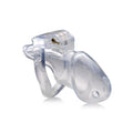 Clear Captor Chastity Cage Medium, a clear chastity cage designed for comfort and security.