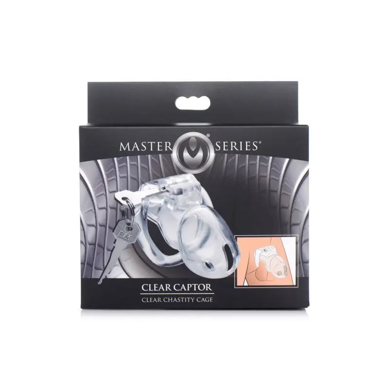 Clear Captor Chastity Cage Medium Master Series Discreet Intimate Essentials.