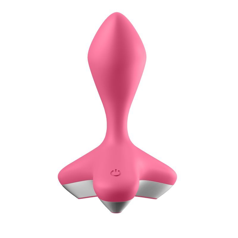 Satisfyer Game Changer Vibrating Anal Plug Pink, a vibrating anal plug for beginners, USB rechargeable with a sleek design.
