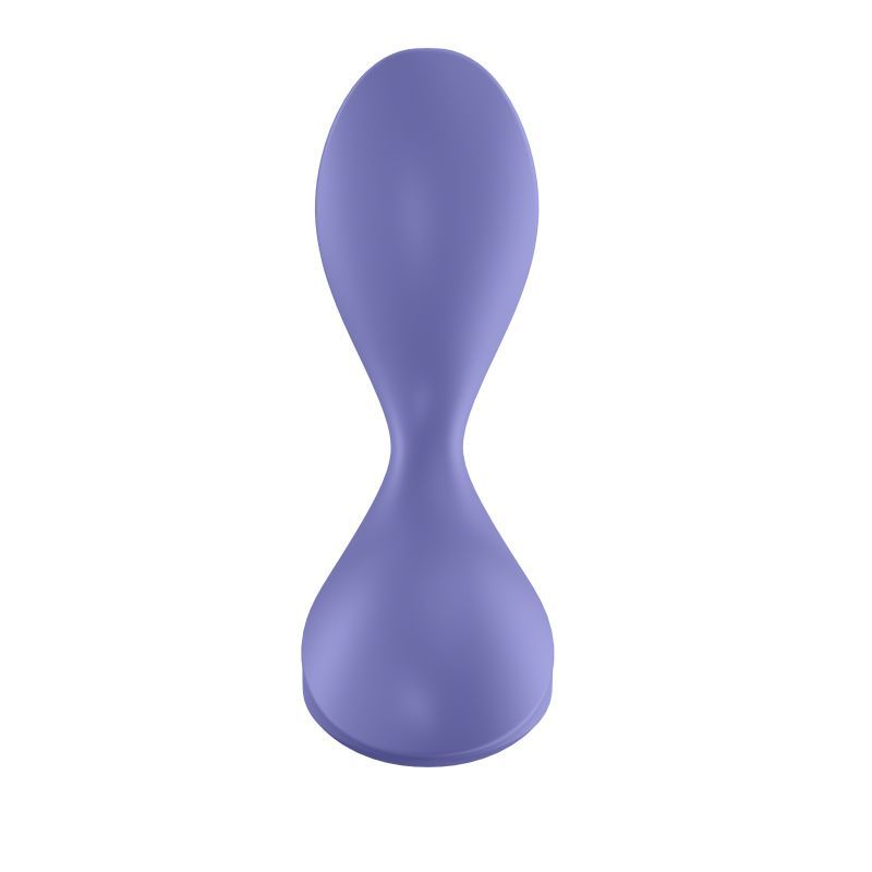 Satisfyer Sweet Seal vibrating anal plug lilac with a smooth, body-safe silicone surface and ergonomic design.