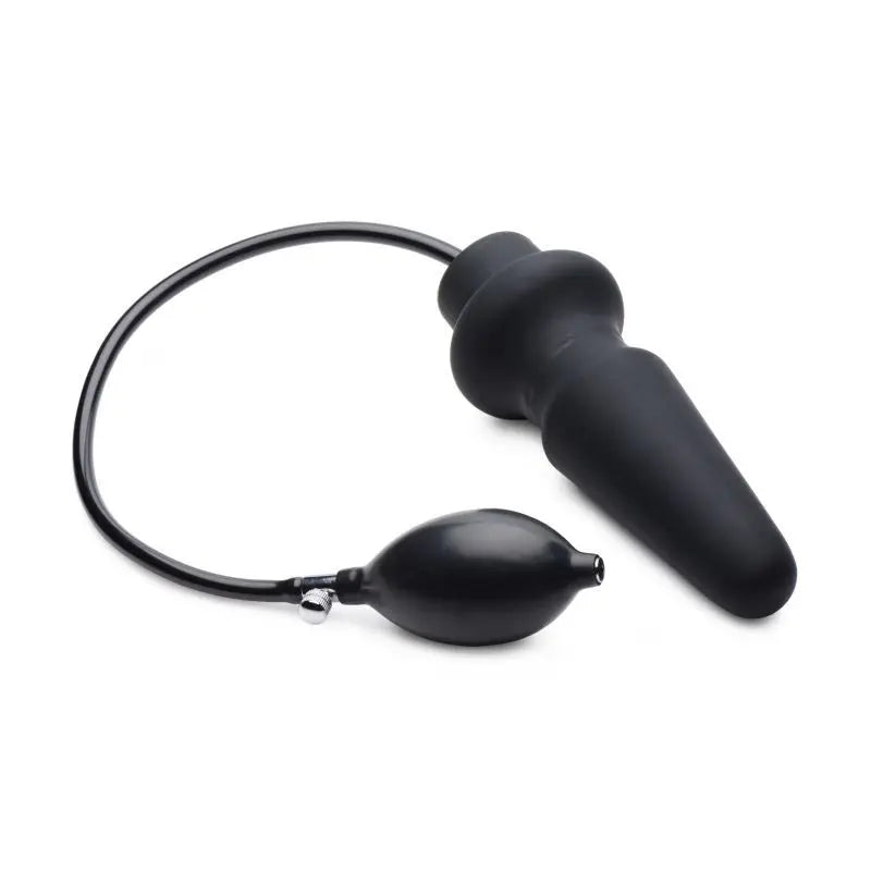 Ass Pand Large Inflatable Silicone Plug Black Master Series Discreet Intimate Essentials.