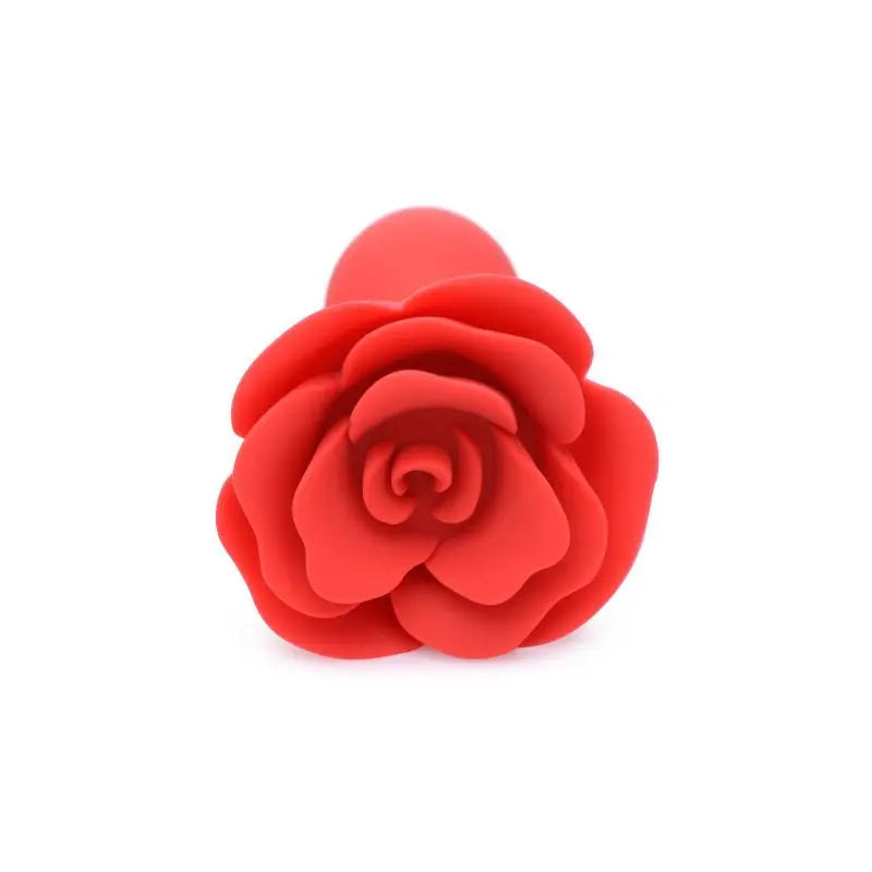 Booty Bloom Silicone Rose Plug Large Red Master Series Discreet Intimate Essentials.