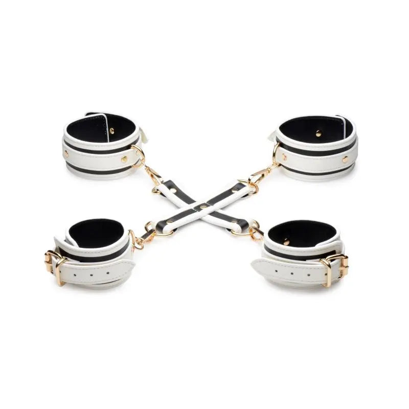 Kink In the Dark Glowing Hog Tie Set Fluro Green Master Series Discreet Intimate Essentials.