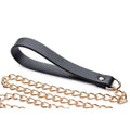 Leashed Lover Black/Gold Chain Leash Master Series Discreet Intimate Essentials.