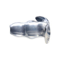 Clear View Hollow Anal Plug Large designed for exciting, visual anal fun with flexible TPE material, focusing on hollow anal plug.