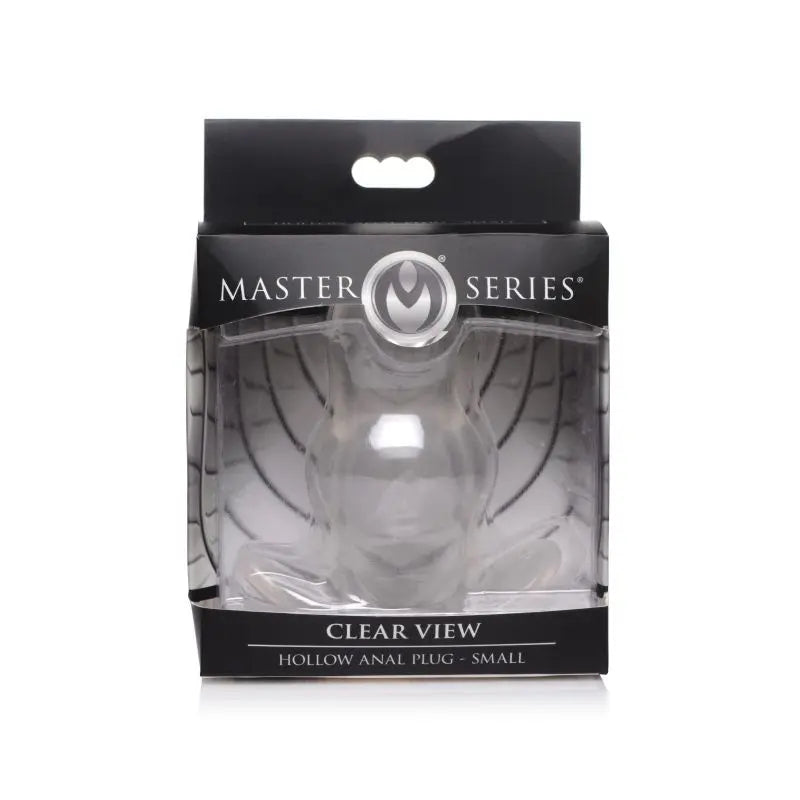 Clear View Hollow Anal Plug Small Master Series Discreet Intimate Essentials.