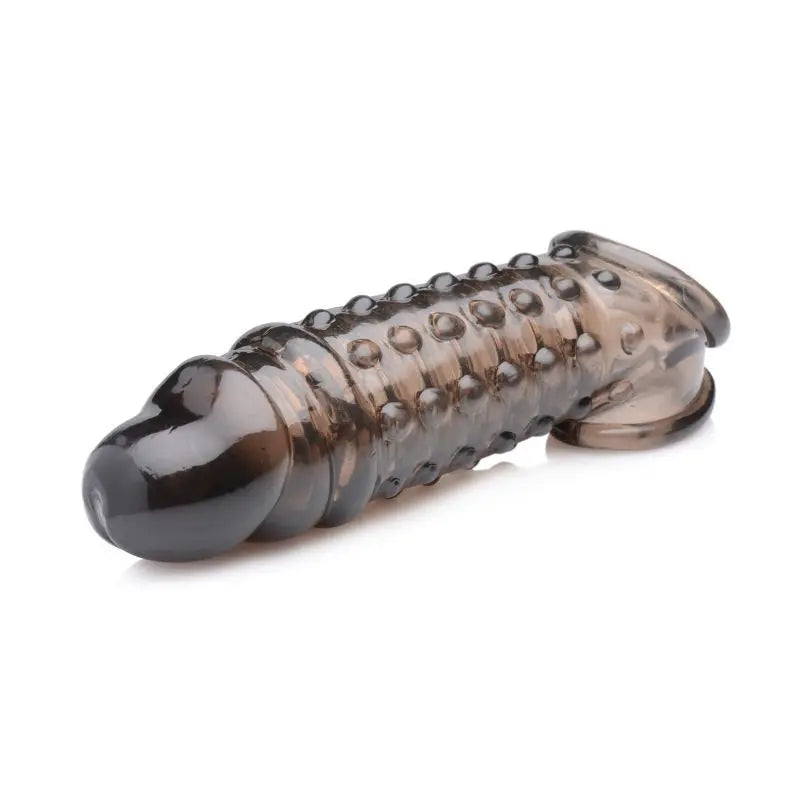 Affordable quality Penis Enhancer Sleeve 1.5in Smoke  from Size Matters by Discreet Intimate Essentials with Discreet Delivery 