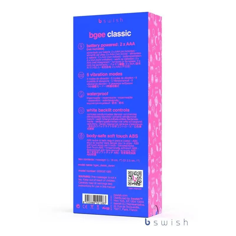 Bgee Classic Denim Bswish Discreet Intimate Essentials.