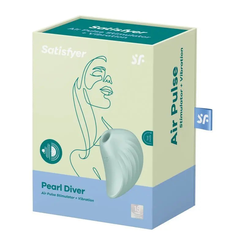 Satisfyer Pearl Diver Air Pulse Simulator Mint Satisfyer Discreet Intimate Essentials.