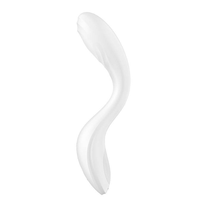 Satisfyer Rrrolling Pleasure G-Spot Vibrator White designed for G-spot stimulation and pleasure with a sleek design.