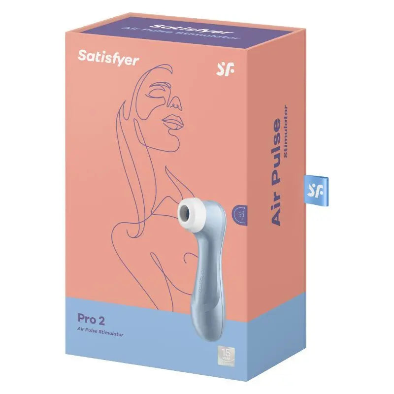 Satisfyer Pro 2 G2 Air Pulse Clitoral Stimulator Blue Satisfyer Discreet Intimate Essentials.