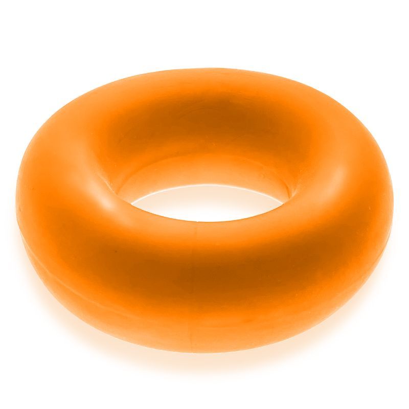 Fat Willy 3 Pc Jumbo Cockrings Orange, rubbery stretchy cockring for maximum grip and comfort.