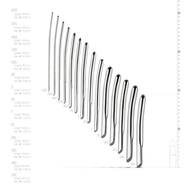 Single Ended Dilator Set 14 Pc Sinner Discreet Intimate Essentials.