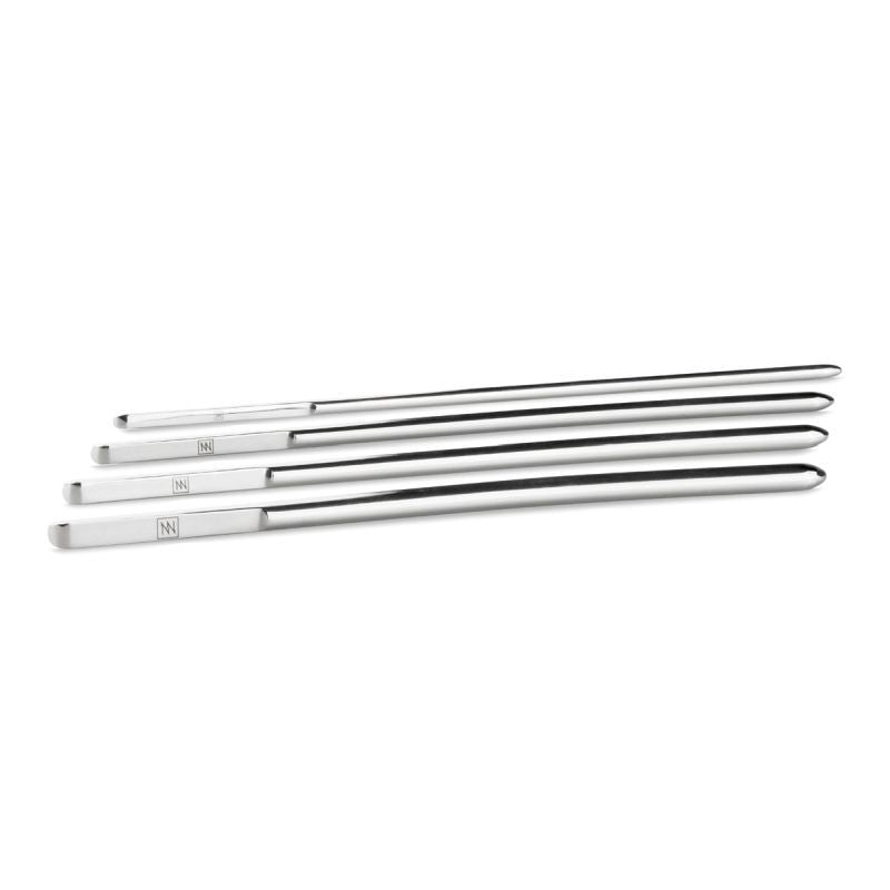 stainless steel dilator set with four different sizes showcased, designed for versatility and durability.