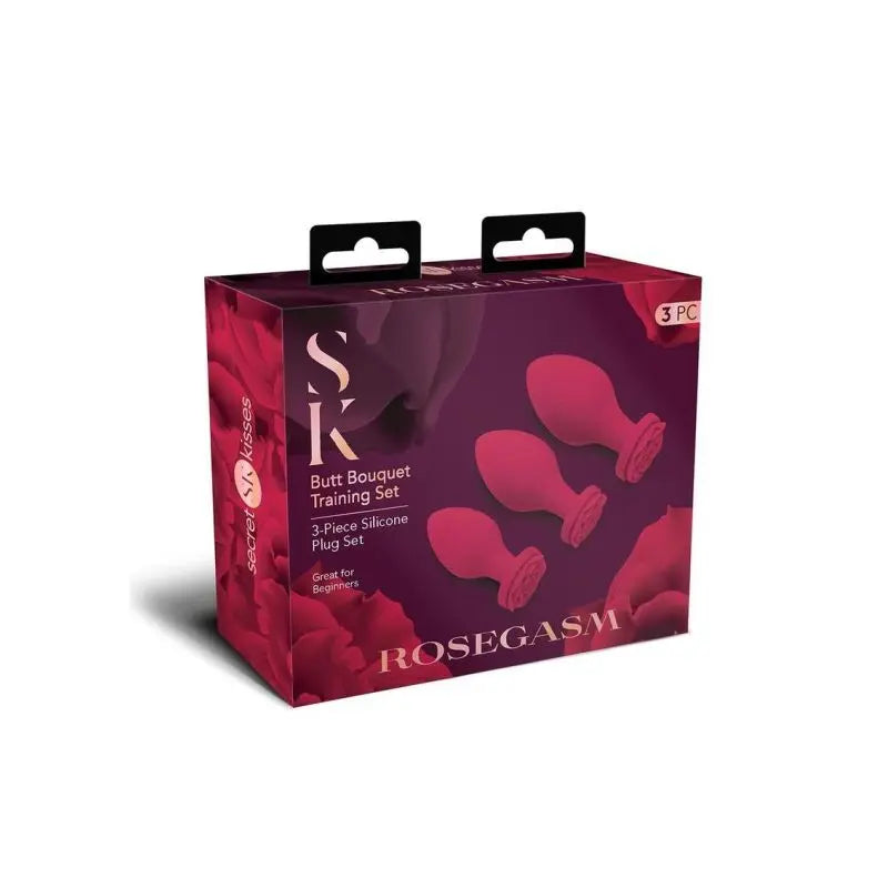 Secret Kisses Rosegasm Butt Bouquet Training Set Secret Kisses Discreet Intimate Essentials.