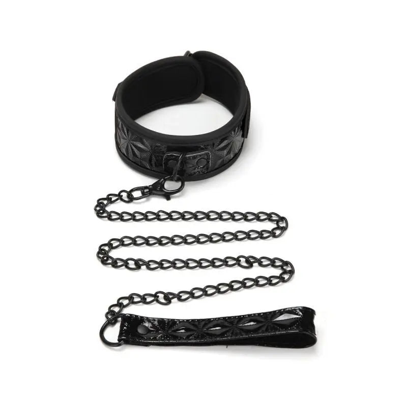 Whip Smart Diamond Collar and Leash Black Whipsmart Discreet Intimate Essentials.