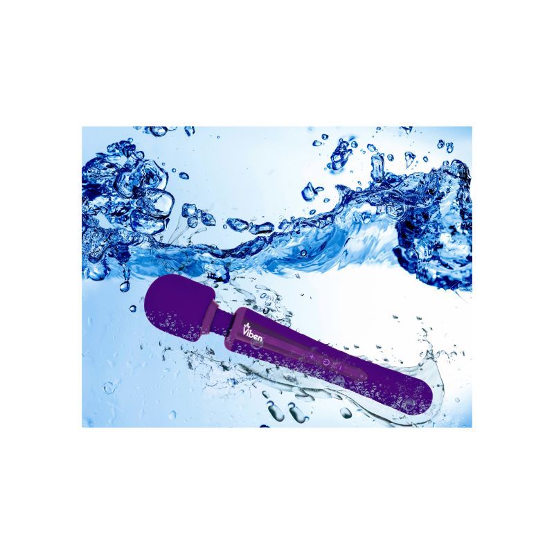 Viben Obsession rechargeable wand massager in water, showcasing its smooth silicone head and sleek design.