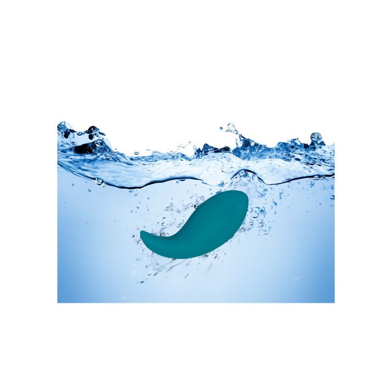 Viben Elated Pinpoint Rechargeable Vibe Ocean splashing in water, showcasing its sleek design and versatility.
