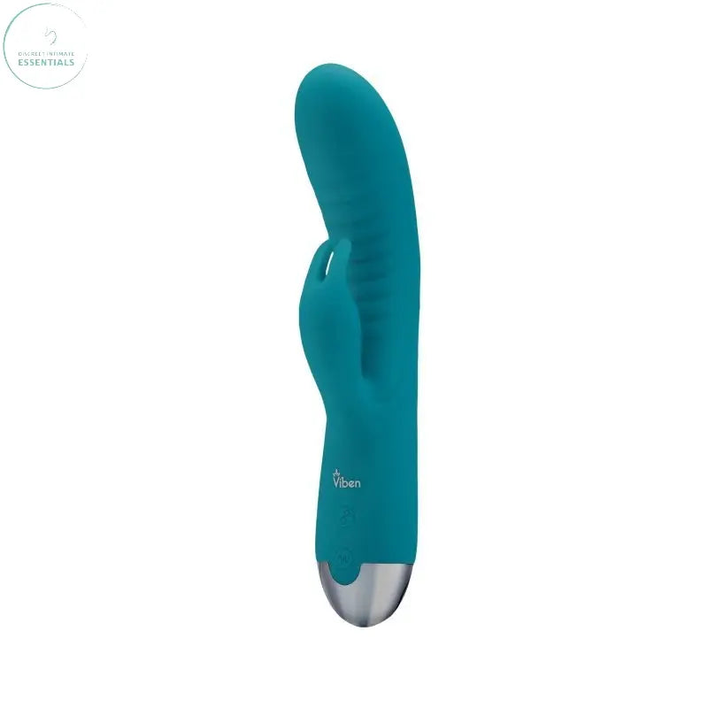 Affordable quality Viben Alluring Come Hither Rabbit Vibe Ocean  from Viben by Discreet Intimate Essentials with Discreet Delivery 