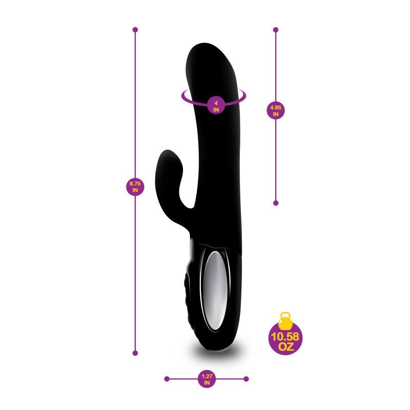 Viben Hypnotic Thrusting Rabbit Vibe dimensions and weight; a premium thrusting rabbit vibrator with silicone construction.