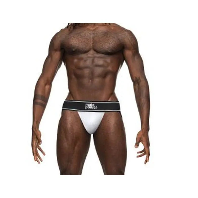 Male Power Modal Rib Jock White Male Power Discreet Intimate Essentials.