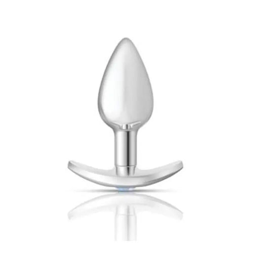 Cheeky Charms Silver Anchor Butt Plug  w Clear and Teal Jewel Kit Cheeky Charms Discreet Intimate Essentials.