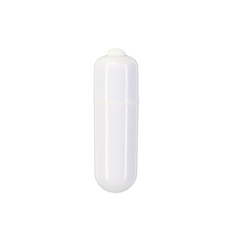 Pillow Talk Fancy Luxurious Glass Anal Plug w Clear Gem on display for adult novelty store.