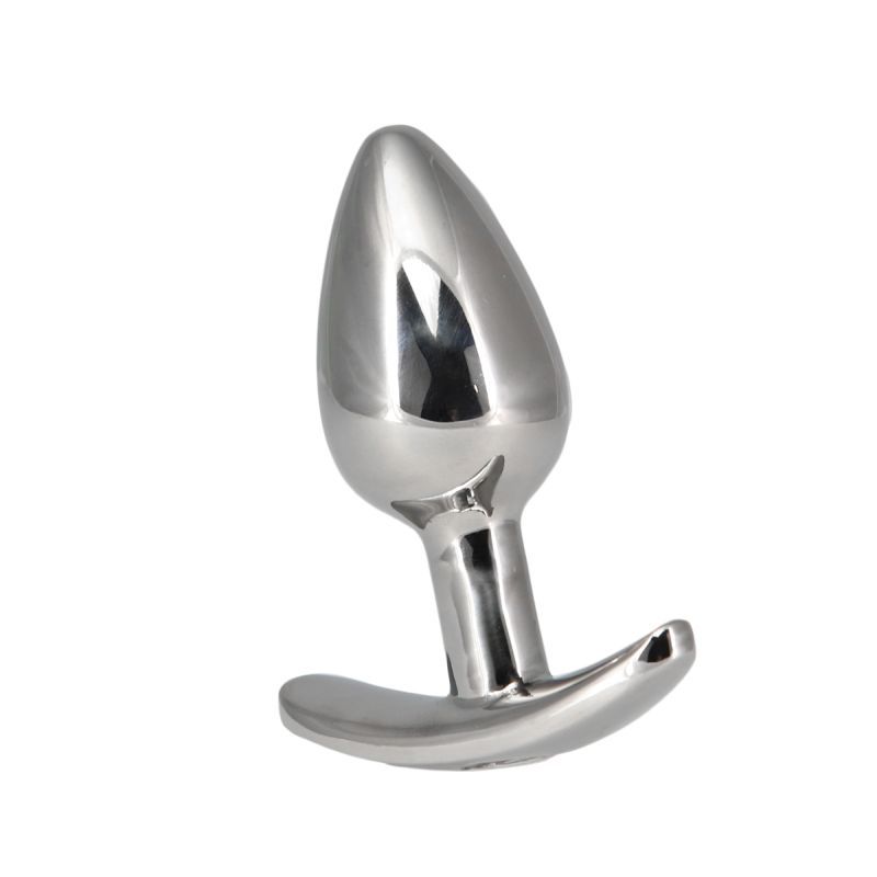 Pillow Talk Sneaky Luxurious Stainless Steel Anal Plug with Swarovski Crystal - a sleek and stylish design.