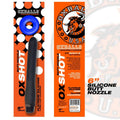 Oxshot Butt Nozzle 6in Shower Hose featuring platinum silicone for smooth entry and comfort.