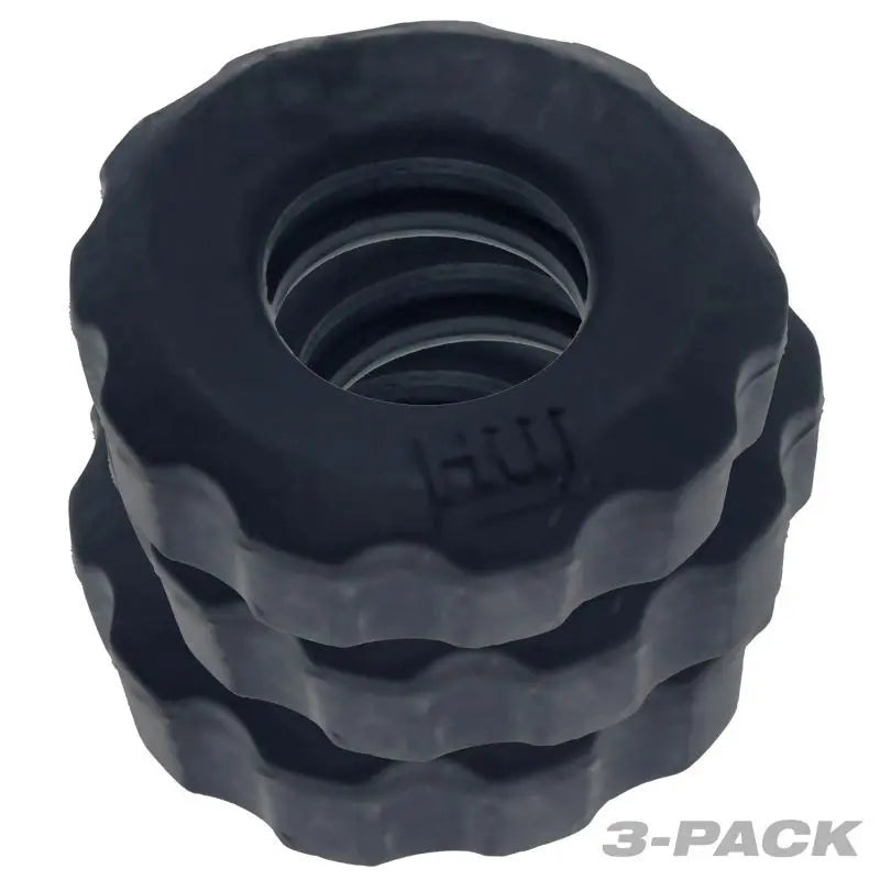 Super Hunkyjunk 3 Pc Cockrings Tar Ice Hunkyjunk Discreet Intimate Essentials.