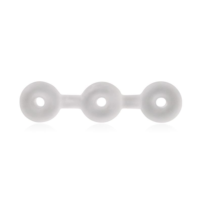 Triple Stack Cock Ring made from soft SilaSkin material, featuring three interconnected rings for versatile use.