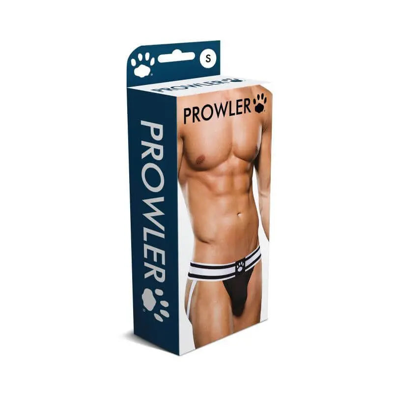 Prowler Jock Black/White Prowler Discreet Intimate Essentials.