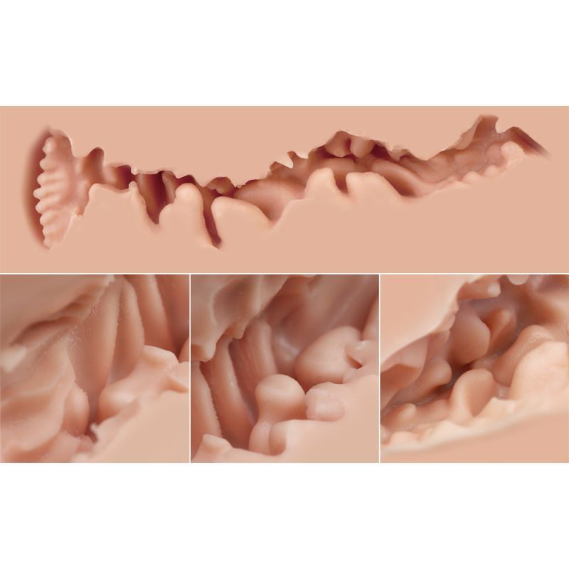 Detailed view of the Trisha Mini Butt design showcasing realistic inside features for intimate essentials.