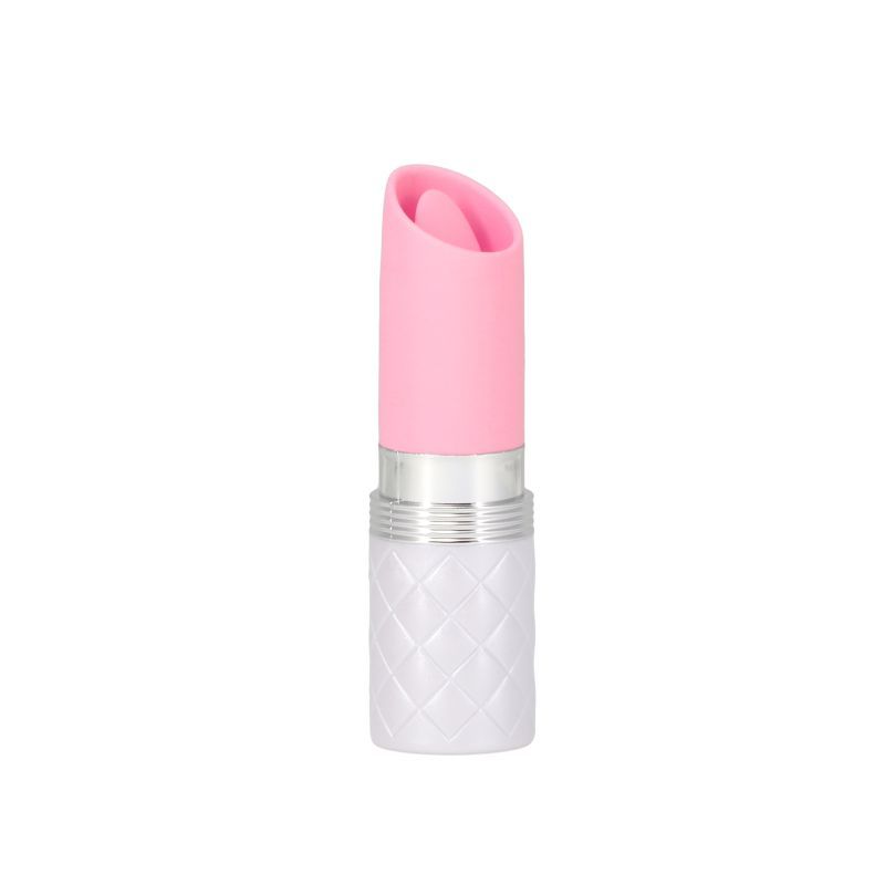 Pillow Talk Lusty lipstick clitoral vibrator in pink, designed to resemble a lipstick for discreet pleasure.