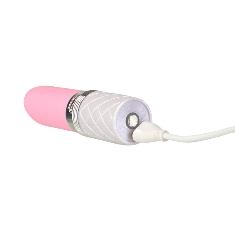Pillow Talk Lusty Flickering Massager Pink, a lipstick clitoral vibrator designed for discreet pleasure.